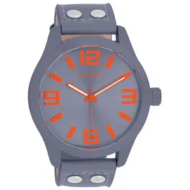 Oozoo Armbanduhr Basic Line mit Lederband 47 MM Violett/Violett C00900