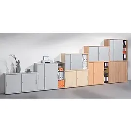 Hammerbacher Schiebetürenschrank V1752S/5/5/RE lichtgrau 1 Fachboden 120,0 x 40,0 x 74,8 cm