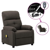 vidaXL Massagesessel, Elektrisch, Taupe Stoff