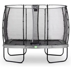 EXIT Elegant Trampolin 214x366cm mit Economy Sicherheitsnetz - grau EINHEITSGRÖSSE