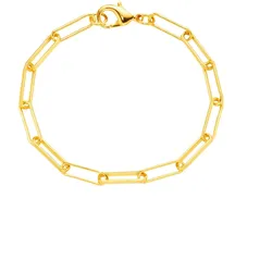 Gliederarmband LADY, gold (vergoldet, vergoldet), Armbänder, Damen, Metall