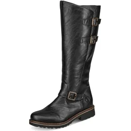 REMONTE Damen R6590 Kniehohe Stiefel, schwarz / 01, 43