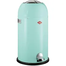 Wesco Kickmaster mint grün pulverbeschichtetes Stahlblech, eingebauter Dämpfer, 33 Liter Volumen, großer Einwurf