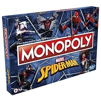 Brettspiel Monopoly Spiderman — Spiele als Arachnidenheld — lustiges Spiel für Kinder ab 8 Jahren [Spanisch]