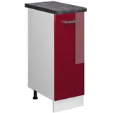 Vicco Apothekerschrank R-Line Bordeaux Hochglanz/Weiß 30 cm AP Anthrazit,