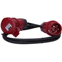 Voxura CEE-Kabel Verlängerungskabel Starkstromkabel 5-polig 400V H07RN-F 5x1,5 16/5 16A IP44 Starkstrom 2m
