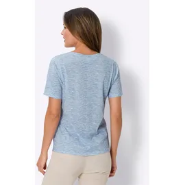 Classic Basics Sieh an! Kurzarm-Shirt in himmelblau-meliert | Gr.: 44