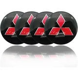 4 Stück Nabendeckel Radnabenkappen, für Mitsubishi Colt Z30 2004-2012 Radnabenkappen ABS Nabendeckel,Radnabendeckel,Felgendeckel,Nabenkappen,Felgenkappen,Red