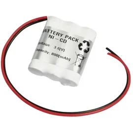 EMMERICH 36AA800R Notleuchten-Akku Kabel 3.6V 800 mAh