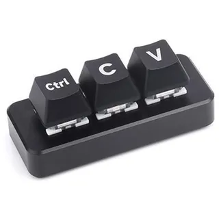 Waveshare Ctrl C + V Shortcut Keyboard Plus Version, RP2040 Dual Type-C, RGB, programmierbar