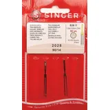 Singer 2 Original Universal Zwillingsnadeln Nähmaschine Nadeln 2028 Stärke 90/14