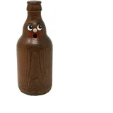RÄUCHERFLASCHE Räucherfigur Bier zur eigenen Selbstgestaltung (Braun, Knolle 0,33 l)