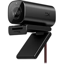 Kingston HyperX Vision S – Webcam, 4K-Videoaufzeichnung @ 30 fps, 90° Sichtfeld, reaktionsschneller Autofokus, Hyperflex-Kabel, Aluminiumgehäuse, Plug and Play, Sony Starvis 8MP Sensor, 5G2P Objektiv, USB-C –