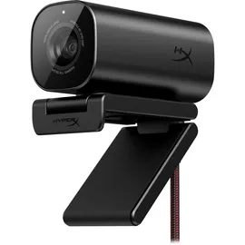 Kingston HyperX Vision S – Webcam, 4K-Videoaufzeichnung @ 30 fps, 90° Sichtfeld, reaktionsschneller Autofokus, Hyperflex-Kabel, Aluminiumgehäuse, Plug and Play, Sony Starvis 8MP Sensor, 5G2P Objektiv, USB-C –