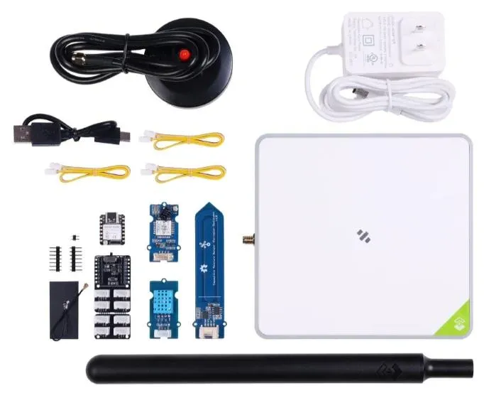 seeed SenseCAP LoRaWAN Starter Kit-EU868, Studio XIAO S3, Grove-Module, Cloud-Integration, Plug&Play