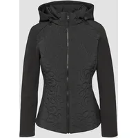 S.Oliver Materialmix-Jacke mit Steppmuster im Slim Fit schwarz 38