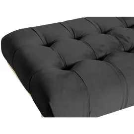 Kayoom Hockerbank, Schwarz, Gold, Metall, Kunststoff, 47x48x100 cm, Bsci, Esszimmer, Bänke, Sitzbänke