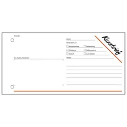 Sigel KF213 Kurzmitteilung DIN A4, 100 Blatt