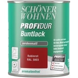 Schöner Wohnen Profidur Buntlack 750 ml rubinrot seidenmatt