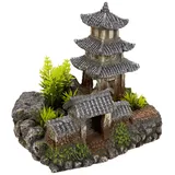 Nobby Aquariendeko Asiatischer Tempel mit Pflanzen