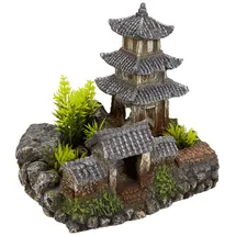 Nobby Aquariendeko Asiatischer Tempel mit Pflanzen