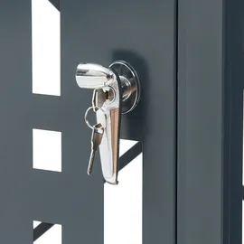 casa.pro Mülltonnenverkleidung Bernalda 116 x 68 x 80 cm anthrazit