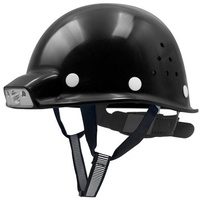 Mustbau MBU-ZC111-B Bauhelm,Schutzhelm,Arbeitshelm,Bauarbeiterhelm, USB-Ladegerät-Licht, 53-62cm Einstellbar