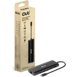 Club 3D USB Gen 1 Typ-C 8-in-1 MST Dual 4K 60Hz Display Travel Dock
