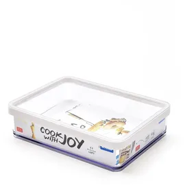 Rotho Dose Loft 1 l Transparent/Weiß