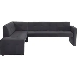 exxpo - sofa fashion Barista 157 x 82 x 245 cm Kunstleder langer Schenkel rechts schwarz