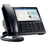 Mitel 6873 SIP Phone Schnurgebundenes Telefon, VoIP Bluetooth, PoE Farbdisplay Schwarz