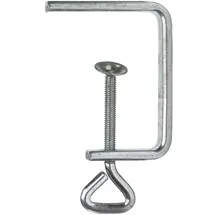 Pebaro 24/05 Laubsägezwinge vernickelt, Spannweite 50 mm, 13 x 5 mm Flachstahl, für Laubsägearbeiten, Basteln mit Holz