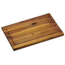 Kesper Tranchierbrett, mit Saftrille, feuchtigkeitsabweisend, Messer schonendes und BIOFA-Öl imprägniertes Brett mit hoher Schnittfestigkeit, Maße (L x B x H): 32 x 21 x 1,5 cm