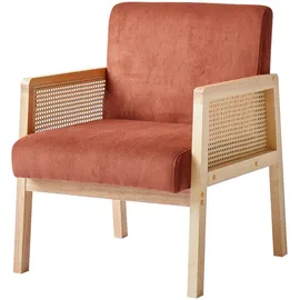 Möbel Kraft Sessel Borgo 60 x 76 x 64 cm Rot
