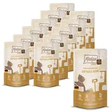 MjAMjAM Quetschie purer Fleischgenuss saftiges Hühnchen pur, 12er Pack (12 x 125 g), getreidefrei mit extra viel Fleisch