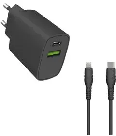 BIOnd Netzteil - mit Lightning-Kabel - 20 Watt - 3 A - PD, Quick Charge 3.0 - 2