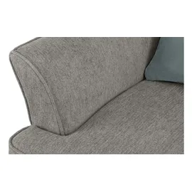 Konsimo Ohrensessel Stralis Webstoff 82 x 108 x 80 cm Grau mit Kissen