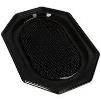 Papstar Starpak Servierplatten, PET 34 cm x 25 cm schwarz