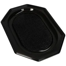 Papstar Starpak Servierplatten, PET 34 cm x 25 cm schwarz