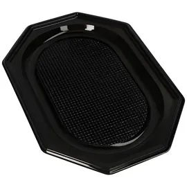 Papstar Starpak Servierplatten, PET 34 cm x 25 cm schwarz