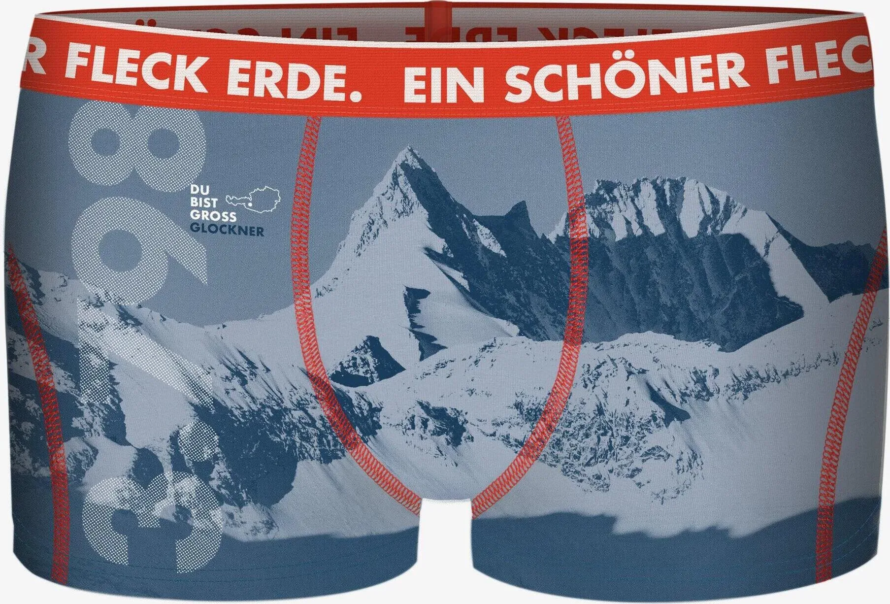 Ein schöner Fleck Erde Boxershorts DU Bist Grossglockner hellblau L