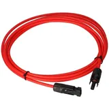 Verlängerungskabel 6mm2 kompatibel mit MC4 Solarkabel - 4m rot 0% MwSt nach §12 Abs. 3 UstG