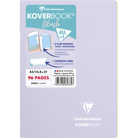 Clairefontaine Notizheft »Koverbook« Blush A5 liniert lila, Clairefontaine,