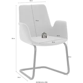 Mayer Sitzmöbel Bürostuhl »Sessel myHELIOS«, Samtvelours