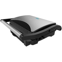 Cecotec Rock'nGrill Dark 1000 Elektrischer Grill, 1000 W, Steinbeschichtung, Fettauffangschale, schwimmende Oberfläche, 25,4 x 17,5 cm, PTFE-frei, PFOA