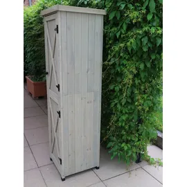 HABAU Gartenschrank Ben 45 x 160 x 45 cm Grau