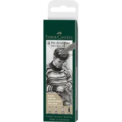 FABER-CASTELL Tuschestift Pitt Artist Pen 4er Set