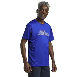 Jack Wolfskin Peak Graphic Kurzarm-t-shirt - Mtn Vibrant Blue - L