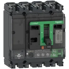 Schneider Electric C10N44V040 Kompaktleistungsschalter ComPacT NSX100N mit Micrologic 4.2 40A, 4P4D 50kA/415V AC