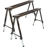 Lemodo Arbeitsbock höhenverstellbar, Klappbock 2er Set mit Anti-Rutsch-Auflage